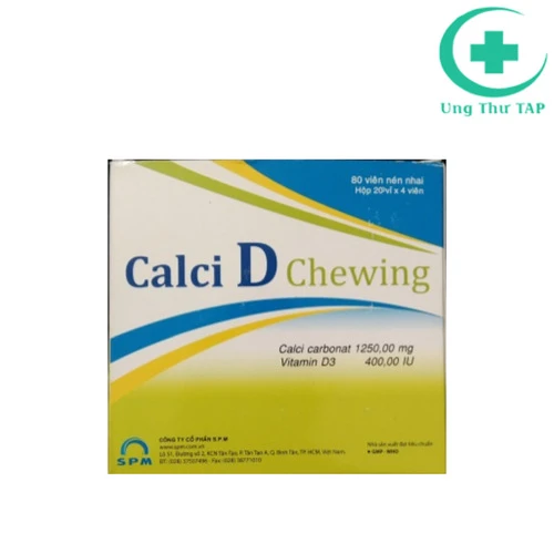 Calci D chewing 500mg - Thuốc bổ sung Canxi và Vitamin D hàng đầu 