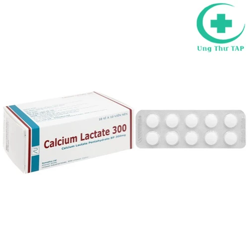 Calcium Lactate 300 Tablets - Thuốc hỗ trợ bổ sung canxi hiệu quả