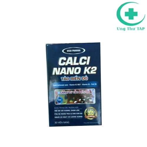 Calci nano K2 Tảo biển đỏ - Hỗ trợ xương và răng chắc khỏe