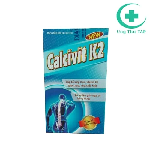 Calcivit k2 (lọ) - Giảm loãng xương, giúp xương khớp chắc khỏe