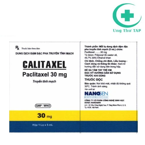 Calitaxel 30mg Nanogen - Thuốc trị ung thư hiệu quả