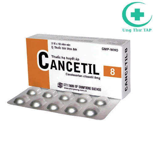 Cancetil 8mg - Thuốc điều trị tăng huyết áp, suy tim, bệnh thận