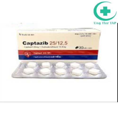 Captazib 25/12,5 - Thuốc điều trị tăng huyết áp của Tipharco
