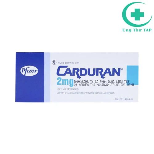 Carduran Tab 2mg - điều trị tăng huyết áp, bướu lành của Đức