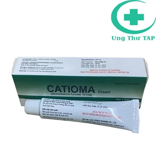 Catioma Cream 10mg (tuýp 10g) - Thuốc điều trị bệnh vẩy nến