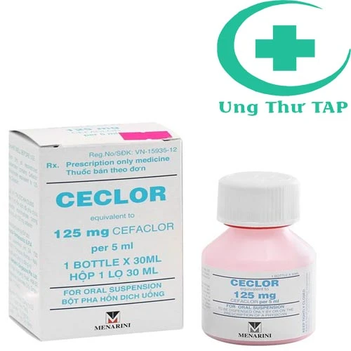 Ceclor Sus 125mg/30ml - Thuốc kháng sinh điều trị nhiễm trùng