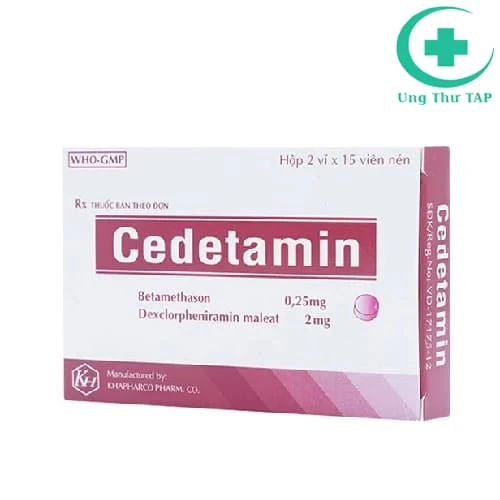 Cedetamin Khapharco - Thuốc điều trị viêm mũi dị ứng hiệu quả