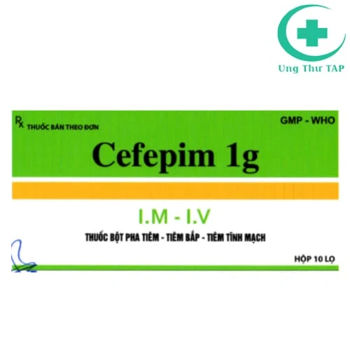Cefepim 1g VCP - Thuốc điều trị các viêm, nhiễm khuẩn hiệu quả