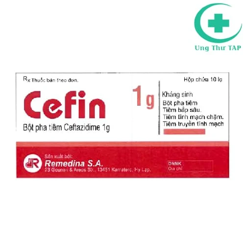Cefin 1g Remedina - Thuốc điều trị nhiễm khuẩn nặng
