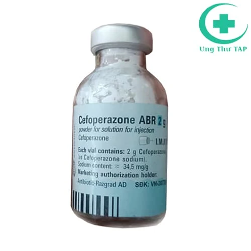 Cefoperazone ABR 2g - Thuốc điều trị nhiễm trùng máu và hô hấp