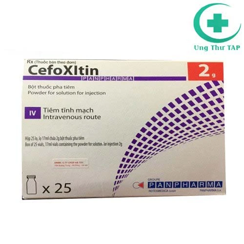 Cefoxitin Panpharma 2g - Thuốc điều trị nhiễm trùng, nhiễm khuẩn