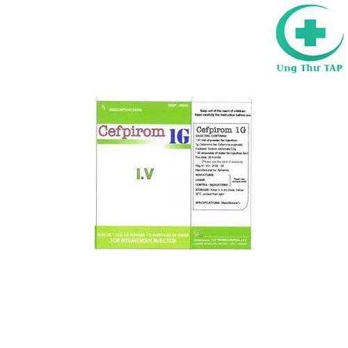 Cefpirom 1g - Thuốc điều trị nhiễm khuẩn hô hấp và tiết niệu