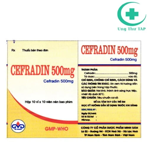 Cefradin 500mg MD Pharco (viên nén) - Thuốc trị viêm, nhiễm khuẩn