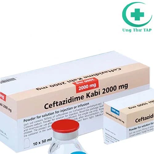 Ceftazidime Kabi 2g - Thuốc điều trị nhiễm khuẩn, nhiễm nấm, virus