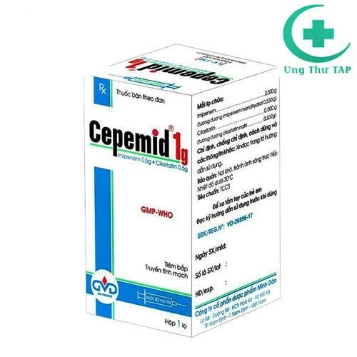 Cepemid 1g MD pharco - Thuốc điều trị nhiễm trùng da và mô mềm