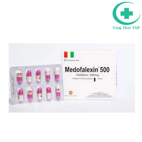 Cephalexin 500mg Medochemie - Thuốc kháng sinh, kháng nấm
