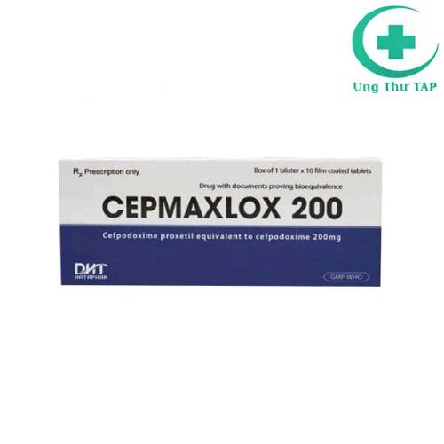 Cepmaxlox 200 - Thuốc điều trị nhiễm khuẩn da và cấu trúc da