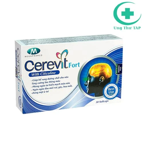 Cerevit Fort - Giúp bổ não, hỗ trợ tăng cường tuần hoàn não