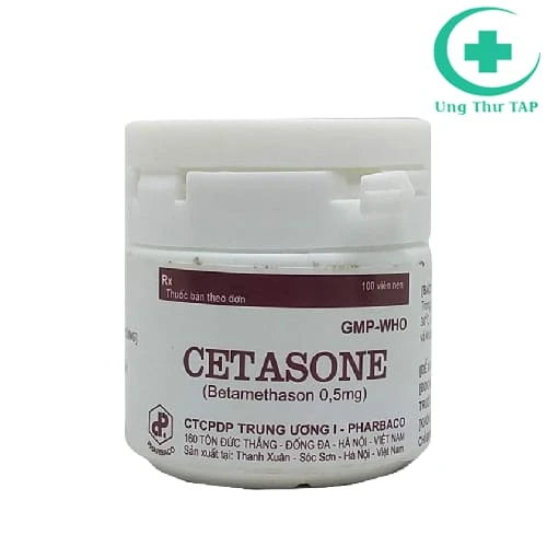 Cetasone - Thuốc điều trị viêm thấp khớp của Pharbaco