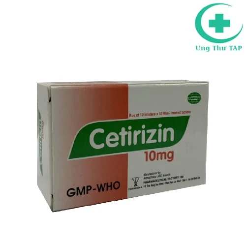 Cetirizin 10mg Armephaco - Điều trị điều trị viêm mũi dị ứng