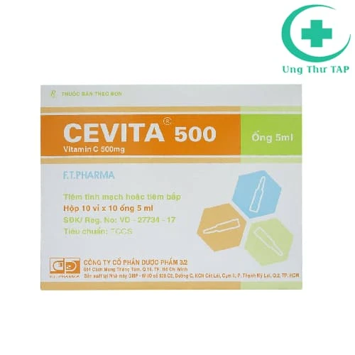 Cevit 500mg - Thuốc bổ sung Vitamin C, tăng cường sức đề kháng