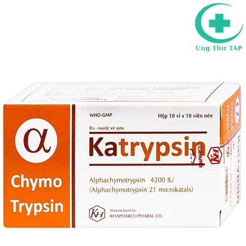 Katrypsin 4200IU - Thuốc tiêu viêm, giảm phù nề.