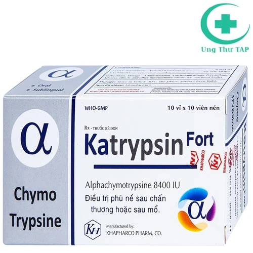 Katrypsin Fort 8400USP - Thuốc chống viêm,giảm phù nề đặc biệt