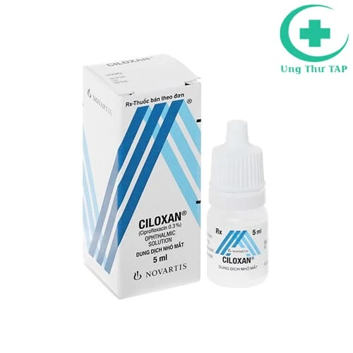 Ciloxan 0.3% 5ML - Thuốc điều trị loét giác mạc và viêm kết mạc