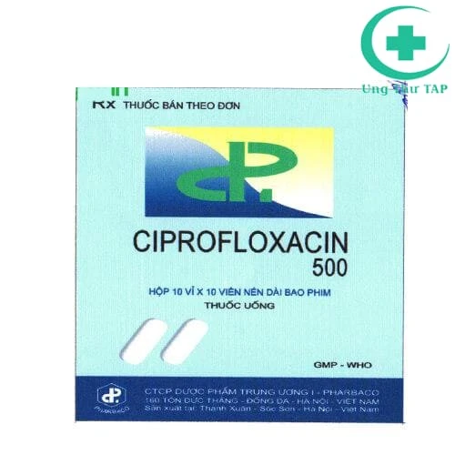 Ciprofloxacin 500mg Pharbaco - Thuốc nhiễm khuẩn của Pharbaco