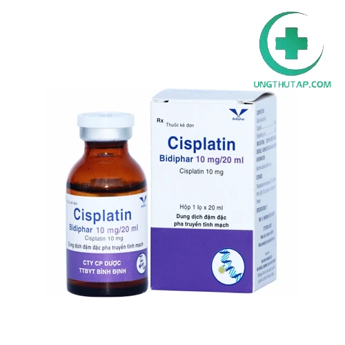 Cisplatin Bidiphar 10mg/20ml - Thuốc trị ung thư của Bidiphar