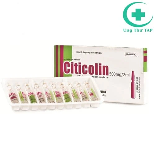 Citicolin 500mg/2ml Danapha - Thuốc điều trị bệnh não cấp tính