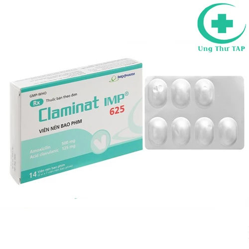 Claminat IMP 625mg - Thuốc điều trị viêm tai giữa, viêm xoang