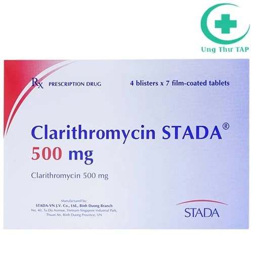 Clarithromycin Stada 500mg - Thuốc điều trị nhiễm trùng hô hấp