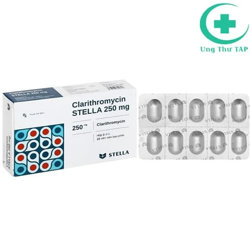 Clarithromycin Stella 250mg - Thuốc điều trị nhiễm trùng hô hấp