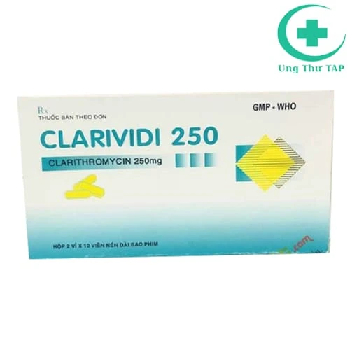 Clarividi 250 Vidipha - Thuốc điều trị viêm phổi, viêm phế quản