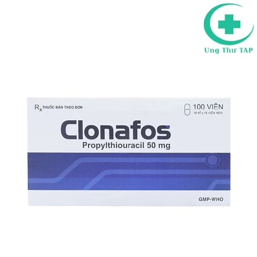 Clonafos 50mg Davipharm - Thuốc điều trị tăng năng tuyến giáp