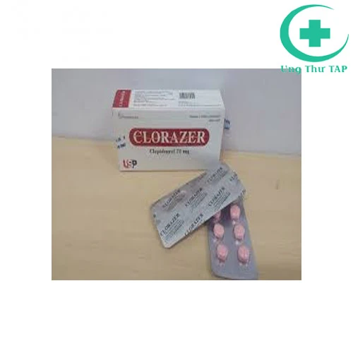 Clorazer 75mg - Thuốc điều trị nhồi máu cơ tim, xơ vữa động mạch