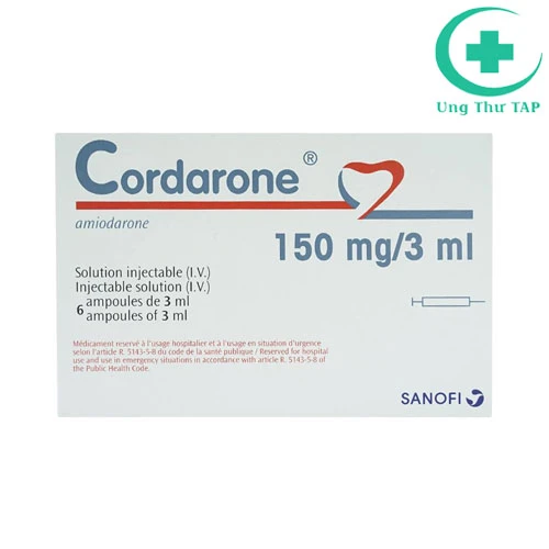 Cordarone 150mg/3ml - Thuốc chống loạn nhịp tim của Pháp