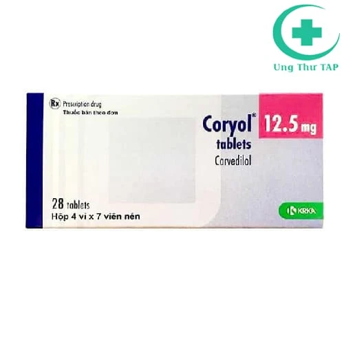 Coryol 12.5mg KRKA - Thuốc điều trị tăng huyết áp hiệu quả
