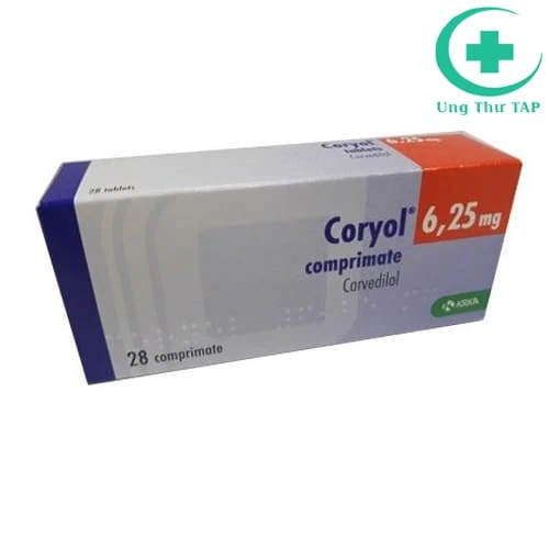 Coryol 6.25mg KRKA - Thuốc điều trị tăng huyết áp chất lụơng