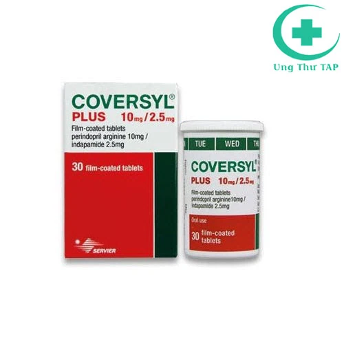 Coversyl Plus 10mg/2.5mg - Thuốc điều trị tăng huyết áp hiệu quả