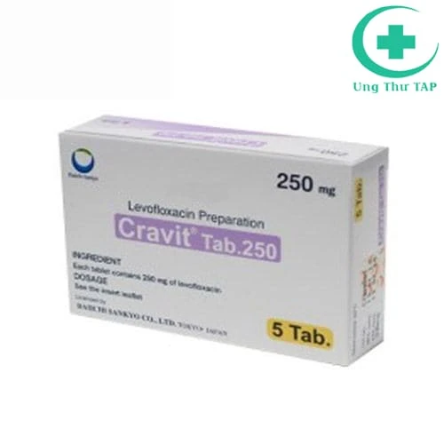Cravit Tab 250mg Daiichi Sanky - Thuốc điều trị nhiễm khuẩn