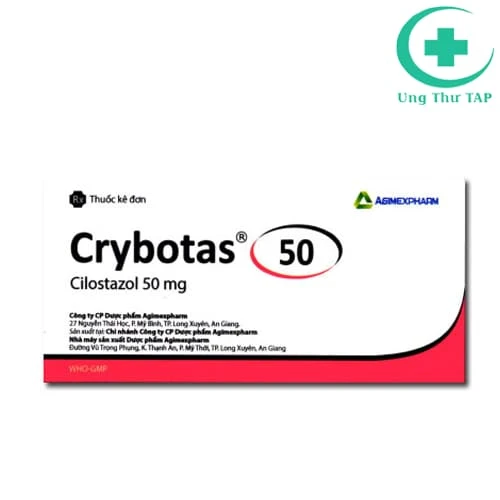 Crybotas 50 Agimexpharm - Điều trị thiếu máu, tắc nghẽn mạch máu