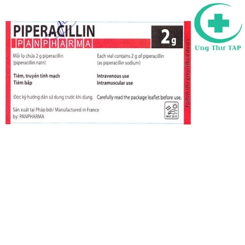 Piperacillin Panpharma 2g - Thuốc diệt khuẩn,nấm của Pháp