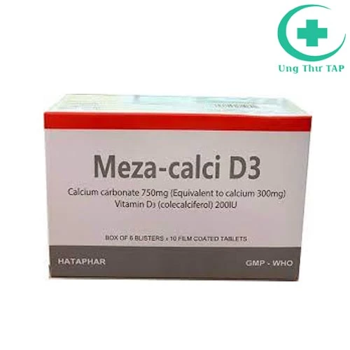 Meza-Calci D3 - Giúp hấp thu và bổ sung calci tốt hơn
