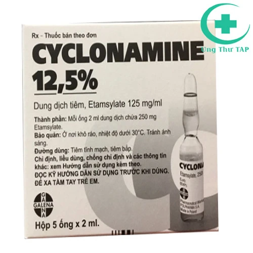 Cyclonamine 12,5% - điều trị truyền nhiễm, rối loạn tuần hoàn