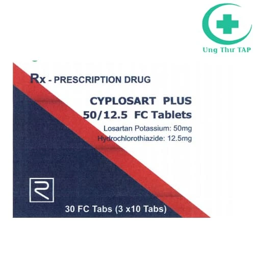 Cyplosart plus 50/12,5 FC tablets - Thuốc điều trị tăng huyết áp