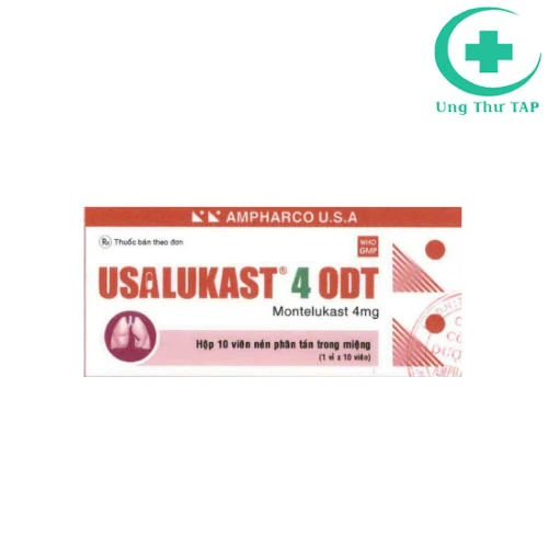 Usalukast 4 ODT - Thuốc dự phòng và điều trị hen phế quản mạn tính 