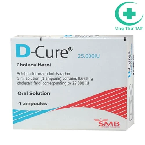 D-Cure 25.000 IU - Thuốc điều trị và dự phòng bệnh còi xương
