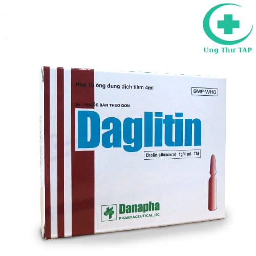 Daglitin 1g/4ml Danapha - Thuốc điều trị cơn đột quỵ